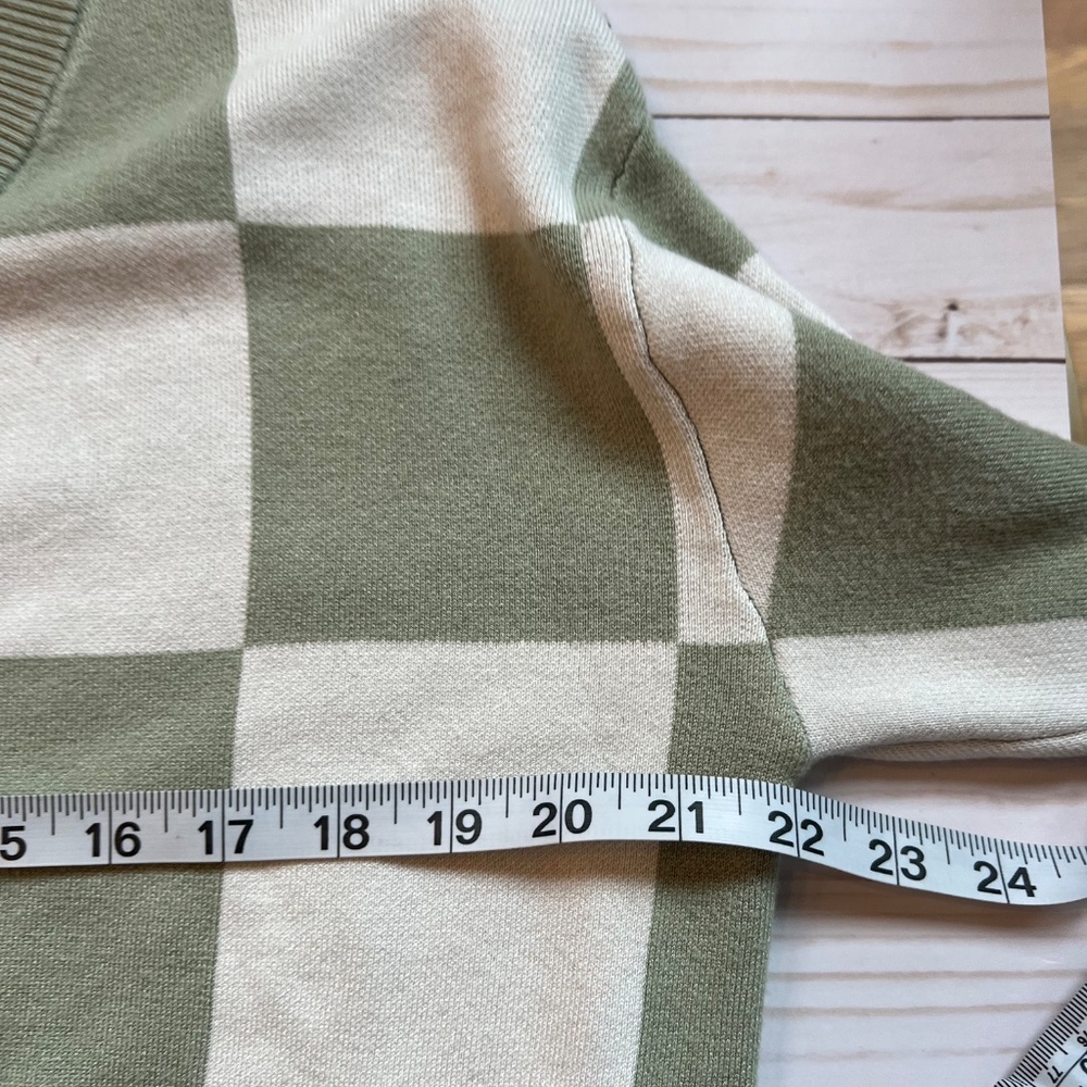 Garage Checkered Cardigan – Desert Sage, Size Medium - Picture 6 of 7